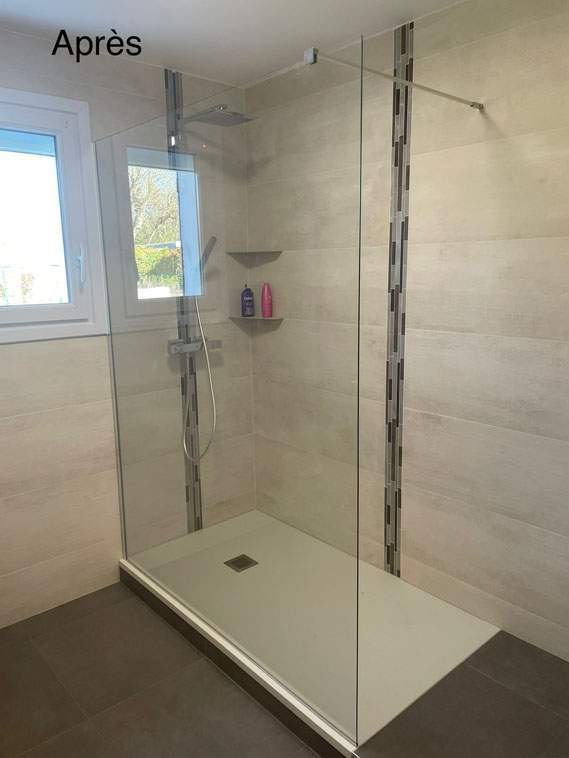 Salle de bains après