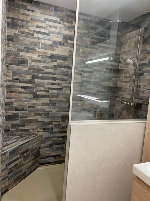 Cabine de douche avec paroi en verre Saint-Michel-sur-Orge
