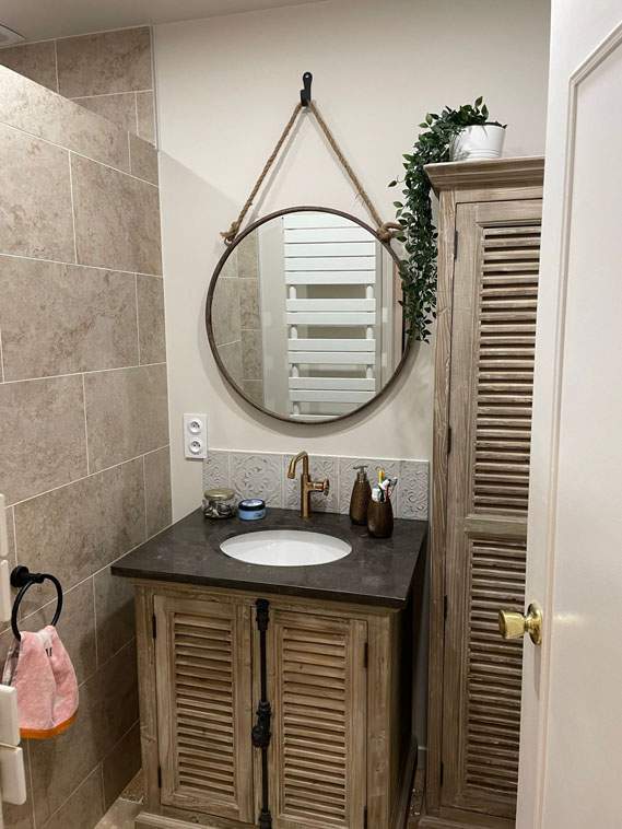 Nouvelle agencement salle de bain minimaliste