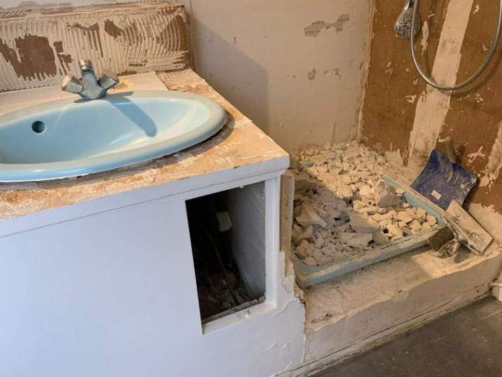 Réfection douche