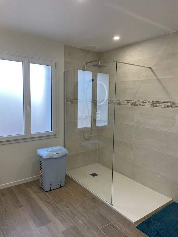 Douche après rénovation